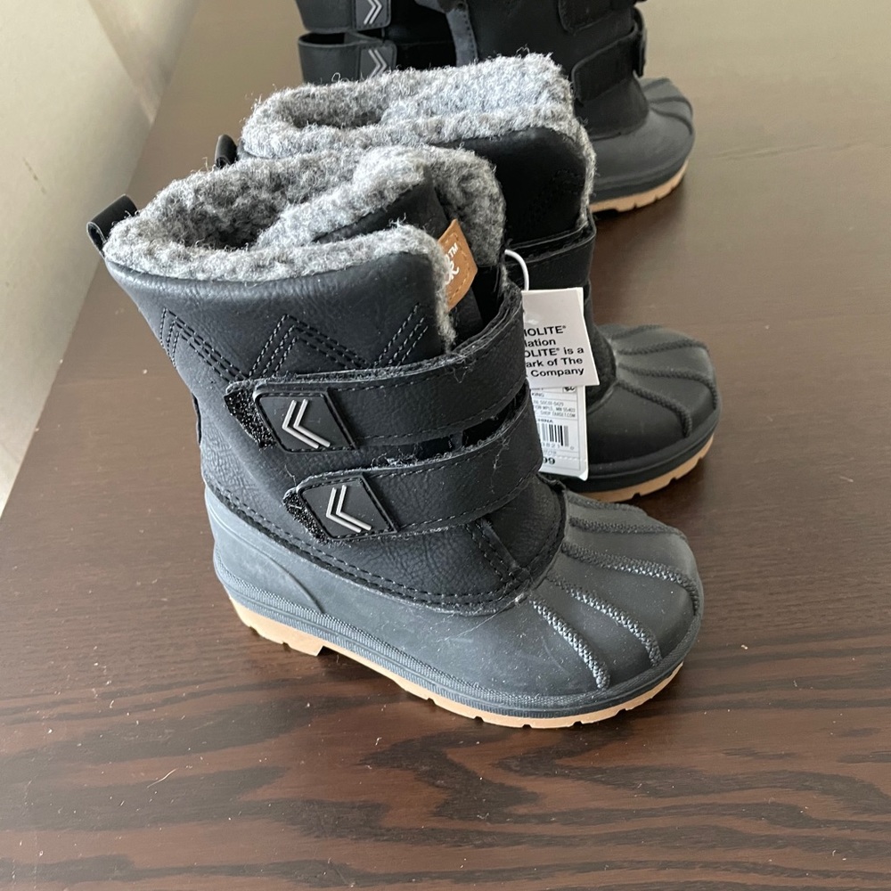 🌵NWT Cat & Jack Toddler Boy Snow Boots - Picture 4 of 11